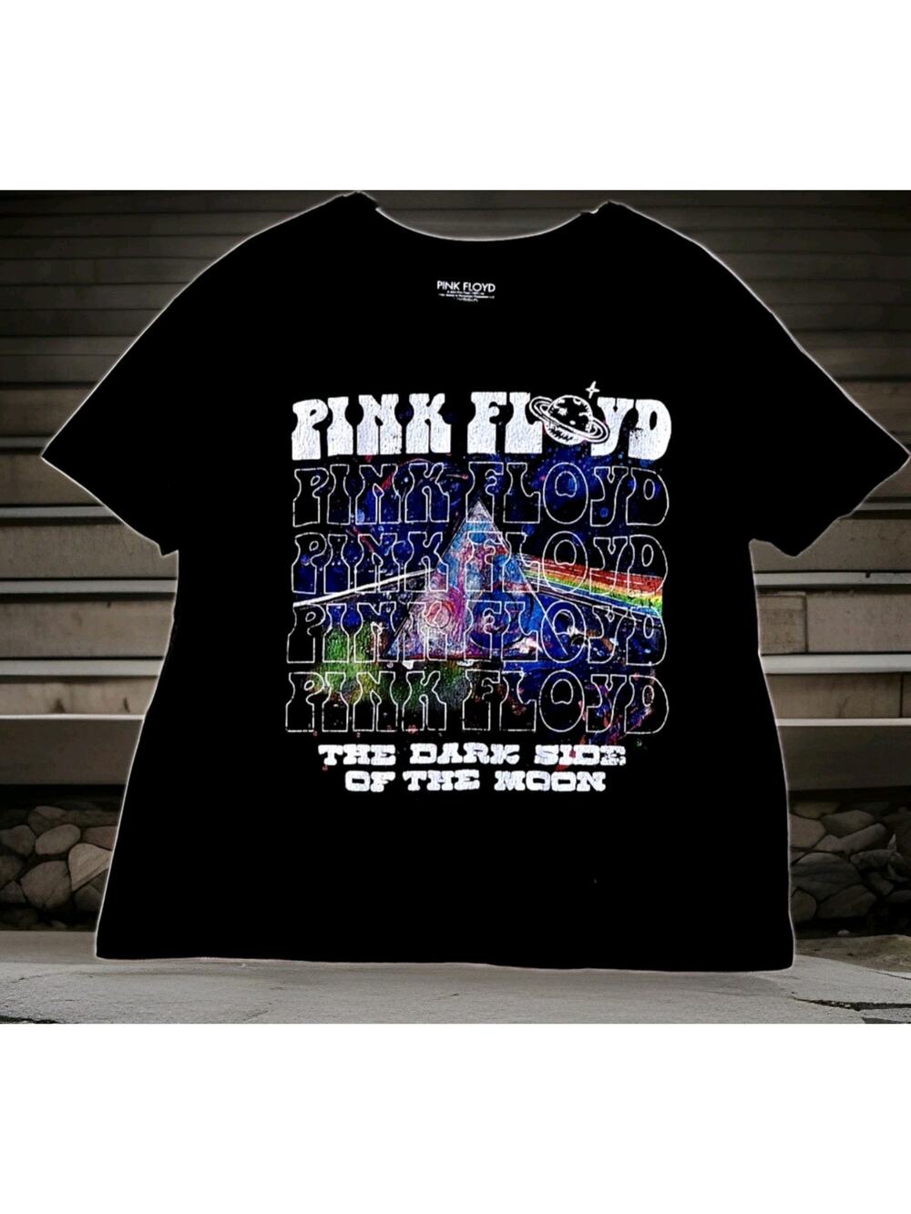 Pink Floyd Dark Side of the Moon Shirt 1973 Song List Hybrid Apparel Size XL